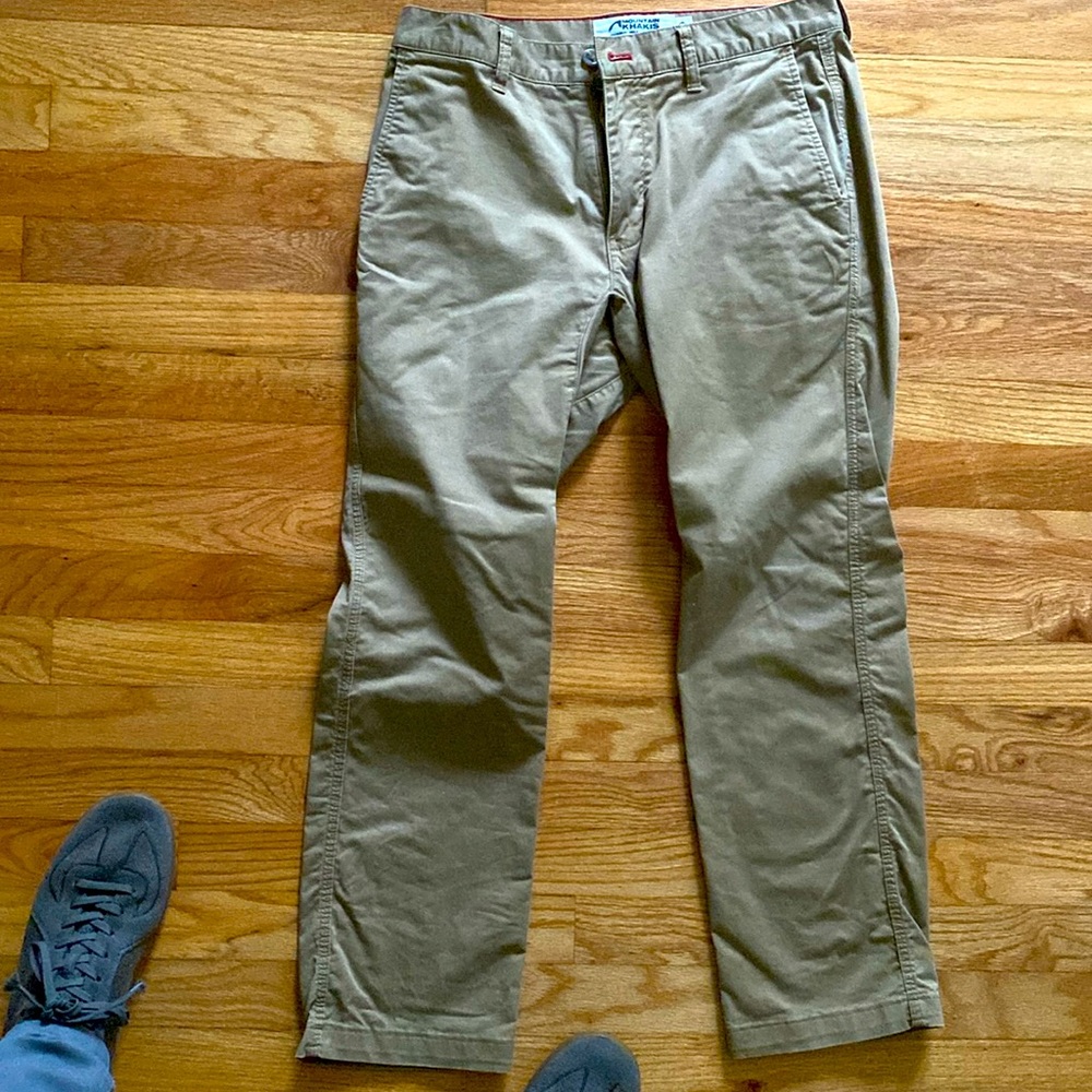 Mountain Khaki chino style pant slim tailored fit
